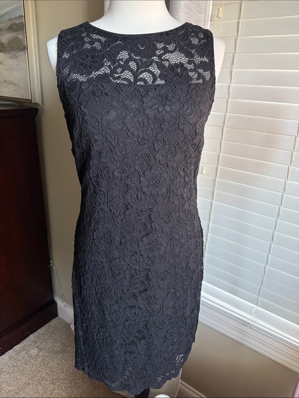 White House Black Market Black Lace Dress - Women's Evening /Cocktail Dress